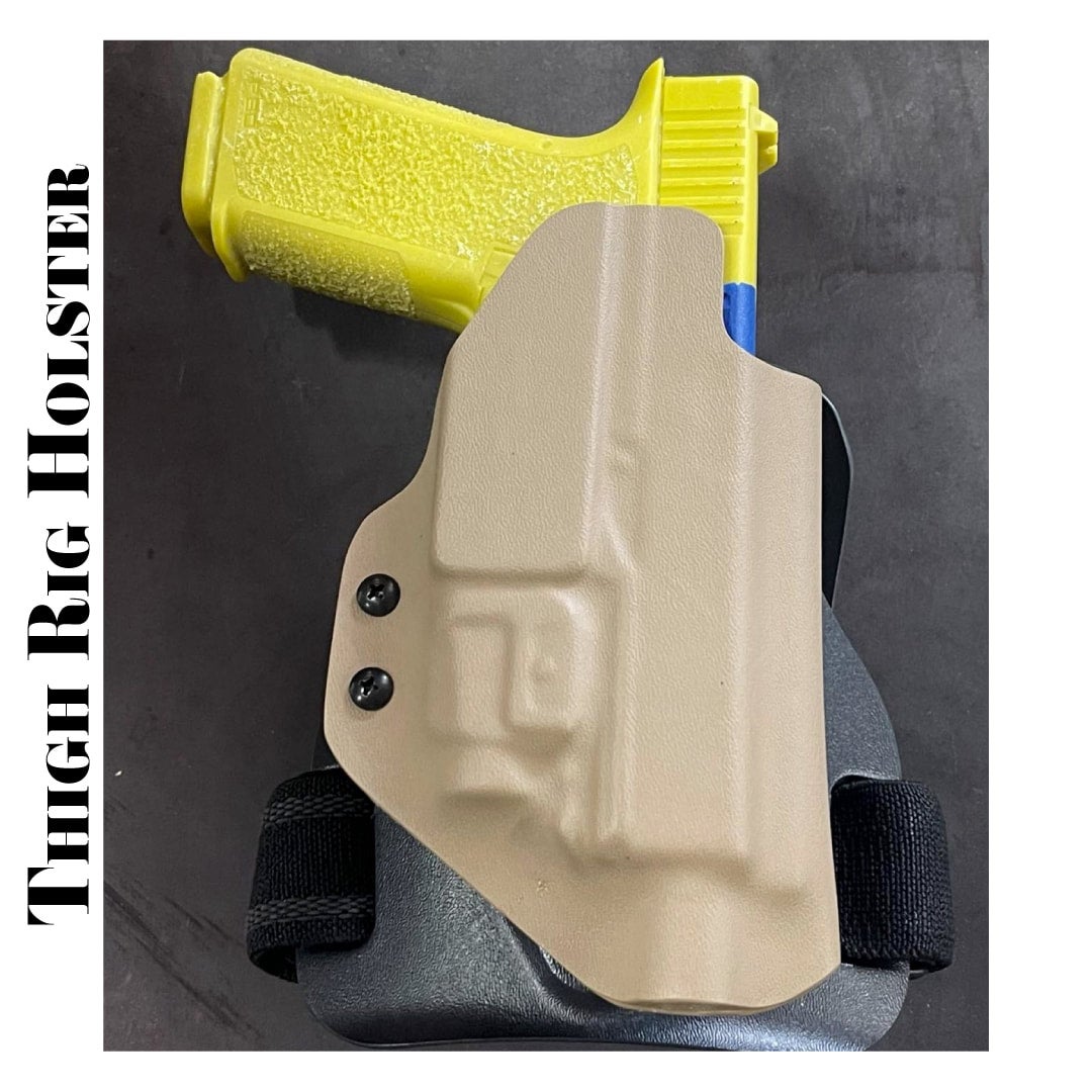 Custom Kydex Thigh Rig Holster Bordertown Holsters